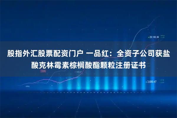 股指外汇股票配资门户 一品红：全资子公司获盐酸克林霉素棕榈酸酯颗粒注册证书